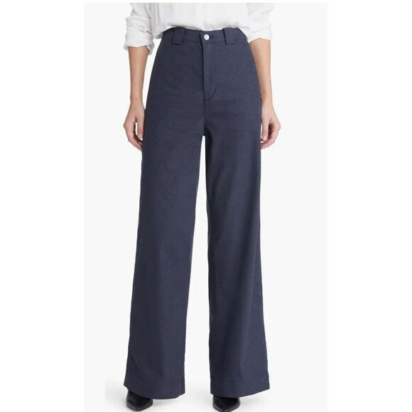 NWT AG jeans Anthropologie Highrise Ultra wide leg Tailored Deven pant  Size 32 - Picture 1 of 12